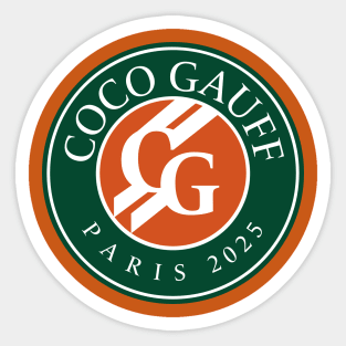 Coco Gauff Paris 2025 Sticker